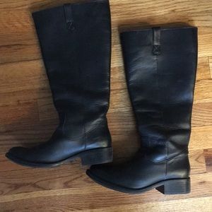 Black knee high boots